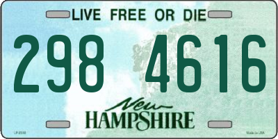 NH license plate 2984616