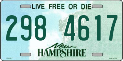 NH license plate 2984617