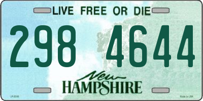 NH license plate 2984644