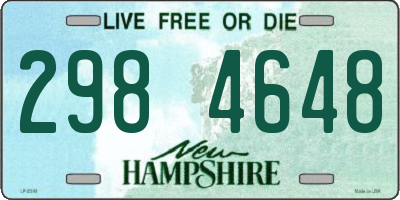 NH license plate 2984648