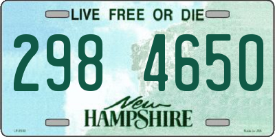 NH license plate 2984650