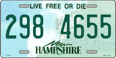 NH license plate 2984655