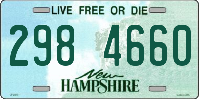NH license plate 2984660
