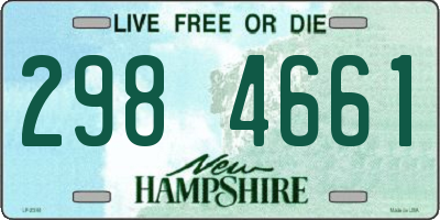 NH license plate 2984661