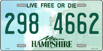 NH license plate 2984662