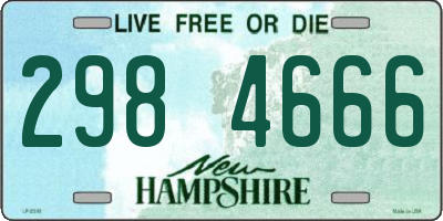 NH license plate 2984666