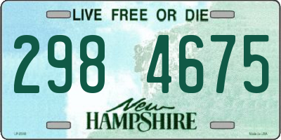 NH license plate 2984675