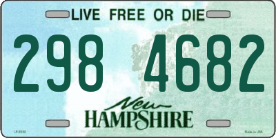 NH license plate 2984682