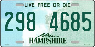 NH license plate 2984685