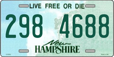 NH license plate 2984688