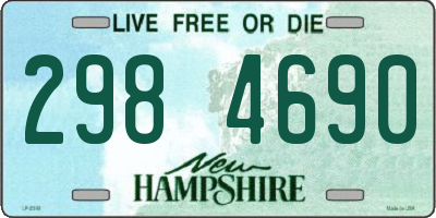 NH license plate 2984690