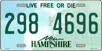NH license plate 2984696