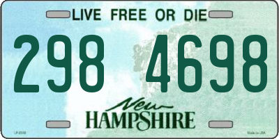 NH license plate 2984698