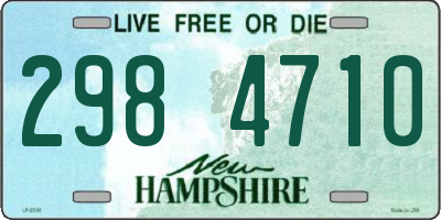 NH license plate 2984710