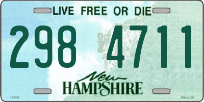 NH license plate 2984711