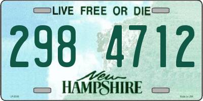 NH license plate 2984712