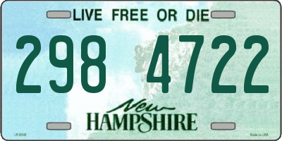 NH license plate 2984722