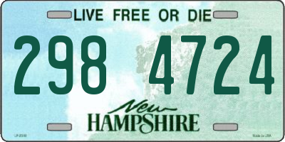 NH license plate 2984724
