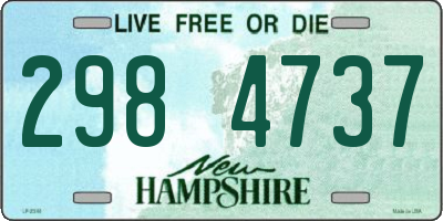 NH license plate 2984737