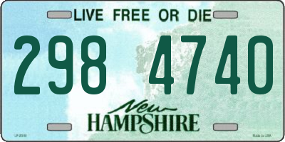 NH license plate 2984740