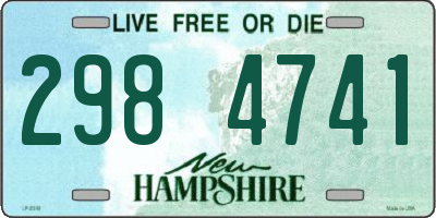 NH license plate 2984741