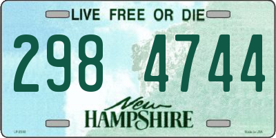 NH license plate 2984744