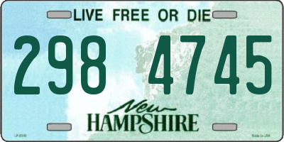 NH license plate 2984745