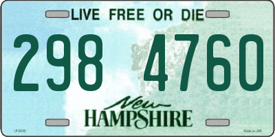 NH license plate 2984760