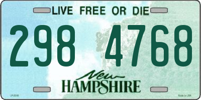 NH license plate 2984768