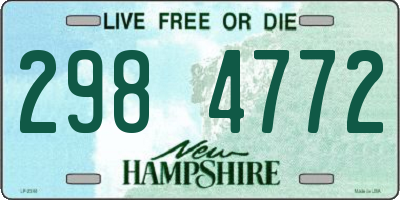 NH license plate 2984772