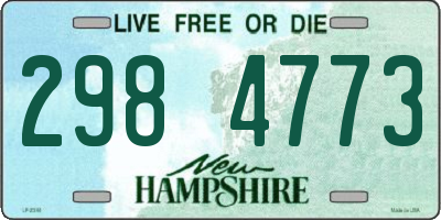 NH license plate 2984773