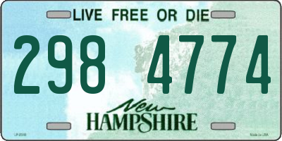 NH license plate 2984774