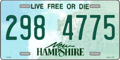 NH license plate 2984775