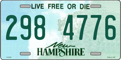 NH license plate 2984776