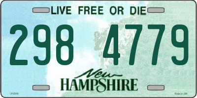 NH license plate 2984779