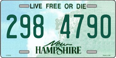 NH license plate 2984790