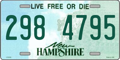 NH license plate 2984795