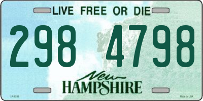 NH license plate 2984798