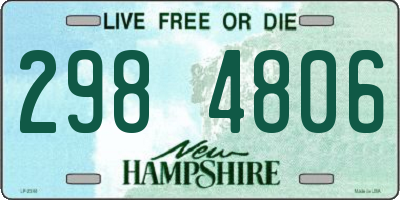 NH license plate 2984806