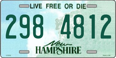 NH license plate 2984812
