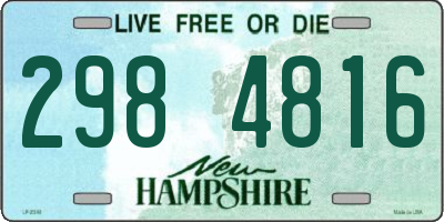 NH license plate 2984816