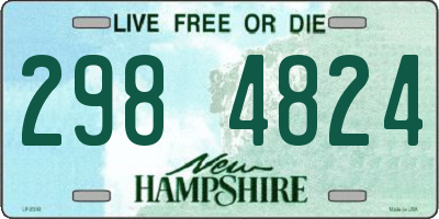 NH license plate 2984824