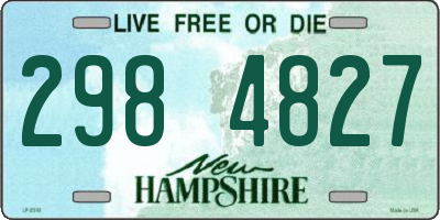 NH license plate 2984827