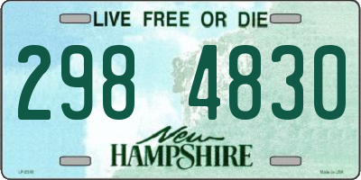 NH license plate 2984830