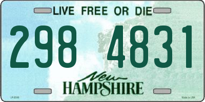 NH license plate 2984831