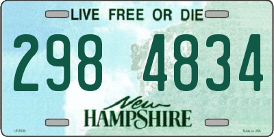 NH license plate 2984834