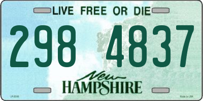 NH license plate 2984837