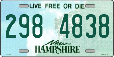 NH license plate 2984838