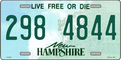 NH license plate 2984844