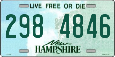 NH license plate 2984846